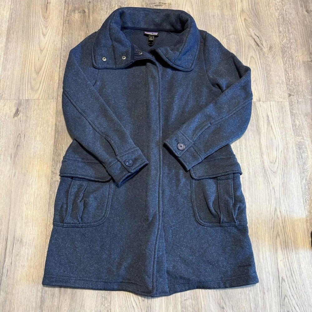 PATAGONIA Navy Blue Worn Wear Better Sweater Coat Women's Button Down Jacket S.